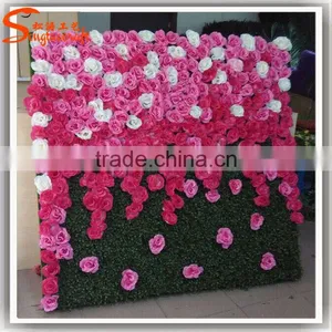 2016 Hot Sale Artificial Wedding Flower Wall Imported From China for Indoor Decoration thumbnail-1
