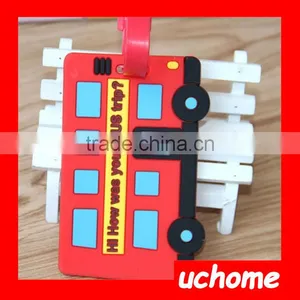 UCHOME Cartoon Luggage Tag Silicone PVC Luggage Tag thumbnail-6