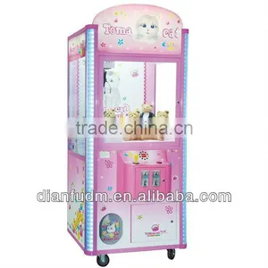 Hot Sale / DF-G 026 Pink Color Tomcat Commercial Coin Operated Toy Claw Crane Game Machine thumbnail-1
