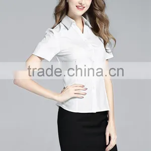 The Summer Ladies Uniform Designs Short Sleeve Loose Suit Office Skirts and Blouses for Wome thumbnail-2