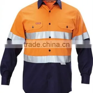 hi Vis Work Shirt and Pant Color Combinations Button Front thumbnail-3