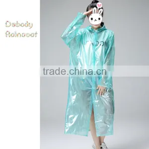 Beautiful Fashional Adult Practical 100% PVC Women Raincoat thumbnail-1