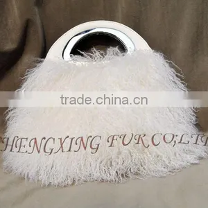 CX-H-51 Genuine Mongolian Fur Womens Handbags thumbnail-1