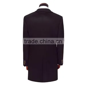 Men Coat Winter Wear Wool Fabric Double-Breasted thumbnail-2