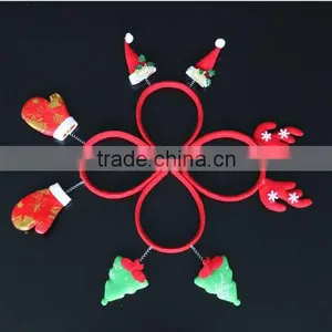 Lovely Christmas Hat and Christmas Tree Hairbands Diy Handmade Christmas Hair Jewelry for Christmas Party Gifts thumbnail-1