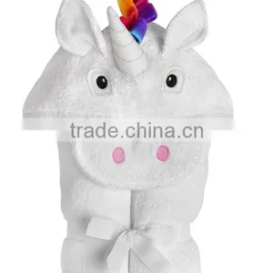 Trade Assurance Applique Animal Baby Hooded Towel Fabric Cotton/custom Terry Baby Towel With Hood for Bath thumbnail-6