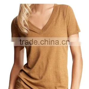Women's Deep V-neck t Shirt thumbnail-1