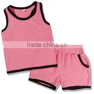 Custom Designer Baby Boutique Clothing Little Child Pajamas Cotton Spandex Blank Baby Fashion Pajamas thumbnail-3