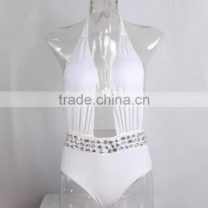 M881 Runwaylover2016 Ladies Sexy Diamond One Piece Bikini Swimwear thumbnail-4