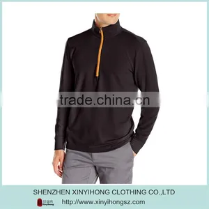 Lightweight Mens Golf Pullover Shirts With Half-zip Placket thumbnail-1