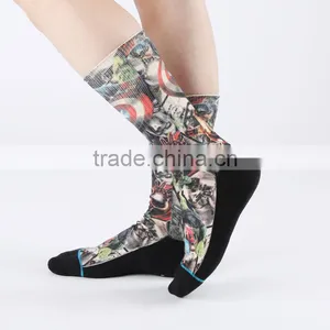 3d Digital Printed Custom Design Elite Basketball Crew Socks Terry Socks ,3d Printed Socks Manufacturer thumbnail-1