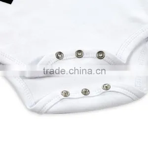 Wholesale 100% Cotton Baby Boy Romper White Baby Bodysuit Fake 2 Pieces Winter Long Sleeve Jumpsuit thumbnail-4