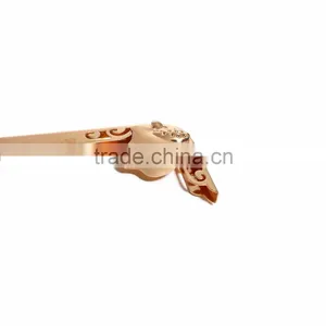 Custom Iron Based Alloy Apple Fruit Gold Plated Kiss Clasp Purse Frame thumbnail-2