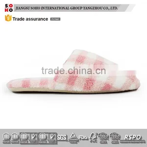 2017 New Hot Sales Budget Hotel Slipper Indoor Slipper for Winter thumbnail-2