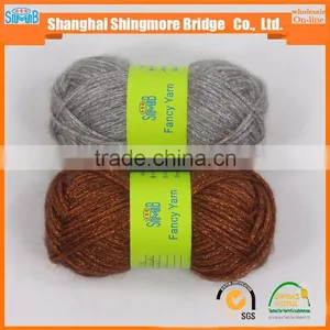 China Fancy Knitting Yarn Supplier Best Selling Metallic Wool Blended Yarn, Air Yarn for Hand Knitting thumbnail-4