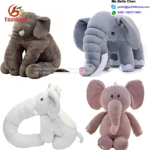 Wholesale Cheap Soft Cartoon Elephant Doll Cute Plush Animal Stuffed Elephant Toy With Big Ears thumbnail-1