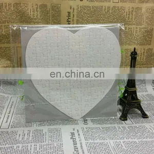 Sublimation Heat Transfer Blank Heart Shape Paper Jigsaw thumbnail-1