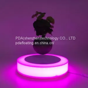 New Led Light Magnetic Levitron Floating Flying Air Plant Trees Pots thumbnail-3