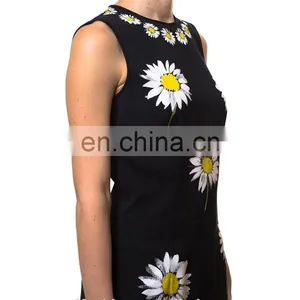 OEM Service Supply Type Printed Flower Ladies Short Sleeve Woolen Blouse thumbnail-4