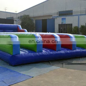 4 Lanes Inflatable Interactive Sport Games,Inflatable Bungee Run Way For Sale thumbnail-3