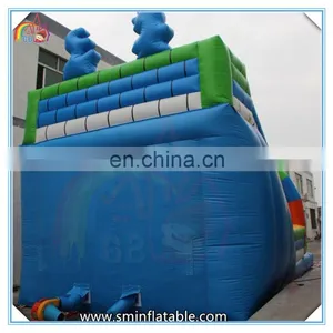 Factory Price Giant Inflatable Water Slide,inflatable Smurfs Slide,inflatable Cartoon Slide for Kids thumbnail-3