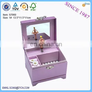 China Supplier Fashionable Cosmetic Paper Music Box With Ballerina thumbnail-1