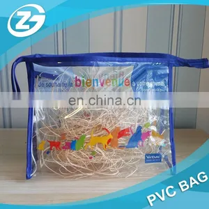New In Fashion Design Factory Wholesale Reusable Eco Friendly Cheap Portable Transparent PVC Zipper Top Travel Toiletry Bag thumbnail-5