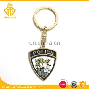 High Quality Hard Enamel Custom Metal Keychain for Fort Collins Officer thumbnail-3