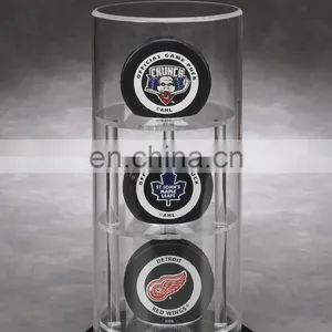 Single Baseball/Hockey Puck /Single Bobblehead Acrylic Display Circle Case thumbnail-4
