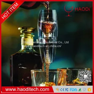 HD-XJ0003 High Transparent Red Wine Aerator With High Acrylic Stylish Transparent Design thumbnail-2