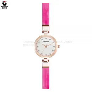 XINBOQIN Supplier LOGO Custo New Girls Fashion Elegant Quartz Trend Design Acetate Watch thumbnail-3