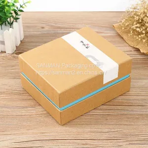 Rigid Packaging Kraft Paper Jewelry Box thumbnail-1