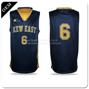 Wholesale Blank Custom Basketball Uniform Jerseys Design 2019 thumbnail-5