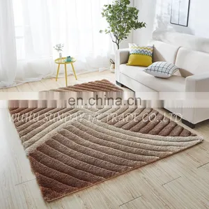 High Quality Fashionable Polyester 3D Shaggy Rug New Design thumbnail-1