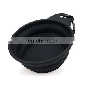 Travel Dog Bowl Convenience Feeder for Dogs,folding Bowl Silicon Material With Hook Portable Dog Bowl thumbnail-7