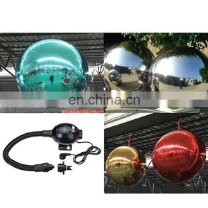 Good Price Colorful PVC Inflatable Reflective Ball Inflatable Christmas Mirror Sphere For Events Advertising Christmas Sale thumbnail-4