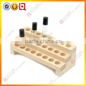 3 Tier Wooden Countertop Perfume Skin Care Display Stand thumbnail-1