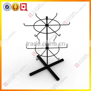 Adjustable Two Tiers Accessories Spinner Wire Rack thumbnail-1