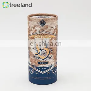 Design Your Own Free Sample Kraft Paper Tube Packaging , Eco-friendly Round Carton Cardboard Box Paper Tube thumbnail-3