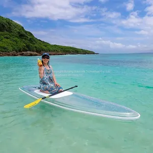 3m Crystal Transparent Clear Sup Paddle Board Stand up Surfboard See Through Paddleboard thumbnail-1
