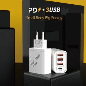 Mobile Phone Charger Quick Charge 30W Fast Charging EU US Plug Adapter Wall USB Charger For Iphone thumbnail-4