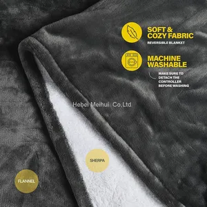 Custom Electric Blanket Heated Portable 220V Electric Heat Throw Blankets thumbnail-4