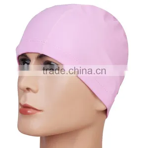 Free Size Protect Ears Long Hair Sports Siwm Pool Swimming Hat Bathing Caps thumbnail-3