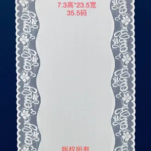 Factory Sale Lace Trim Flower Elastic Lace Ribbons for Craft Gift Package Decoration Wedding Headbands thumbnail-1