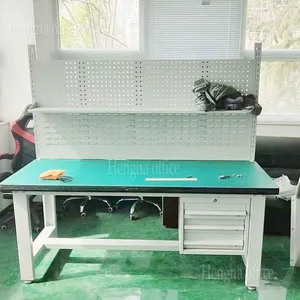 Hengna Heavy-Duty Stainless Steel Workbench With Pegboard & Storage | Ideal for Factories & Workshops thumbnail-2