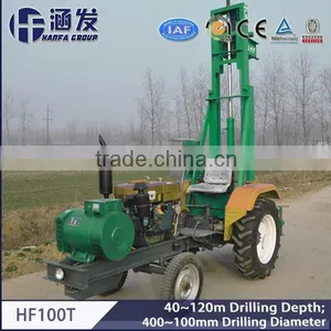 HF100T Top Driving Tractor Mounted Water Well Drilling Machine thumbnail-2