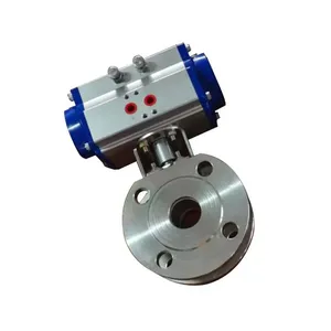 Pneumatic Valve Factory Direct Clamp Connection Thin Type Ball Valve With Pneumatic Actuator thumbnail-3