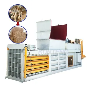 Heavy Duty Horizontal Hydraulic Alfalfa Solid Waste Paper Box Plastic Waste Baler Undertake EPC Projects thumbnail-1