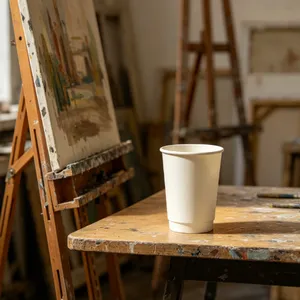 Disposable Double Wall Paper Cup for Coffee Shop and Takeaway thumbnail-4
