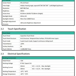4.3″ Open Frame Android Panel PC A133P – Embedded Control Platform thumbnail-4
